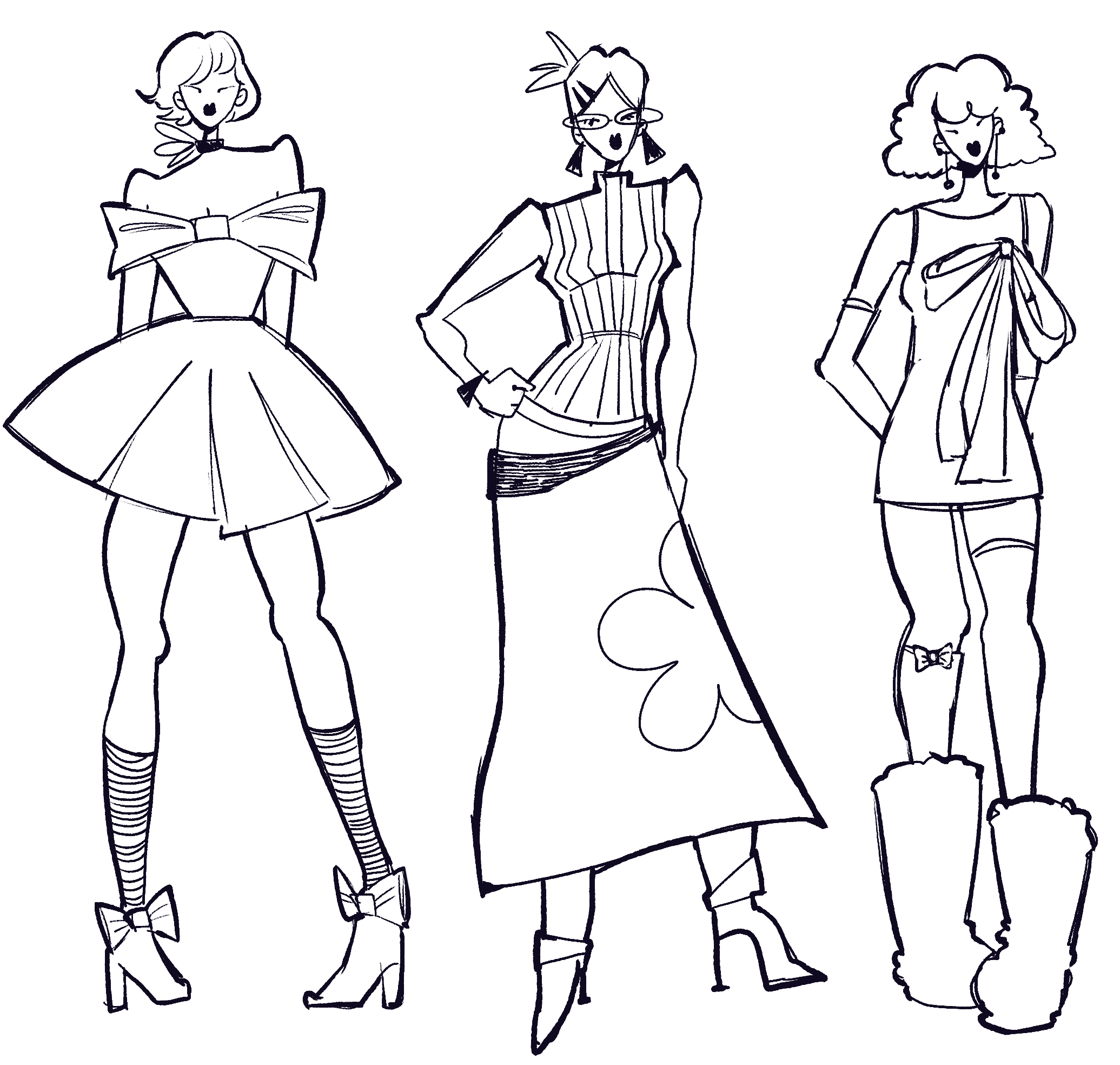 illustration : fashion girls