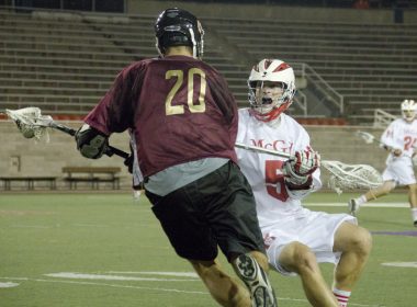 Alex Rohrback scored one goal and added three assists in the win. (Luke Orlando / McGill Tribune)