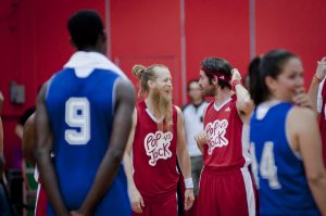 All smiles at POP vs. Jock. (Simon Poitrimolt / McGill Tribune)