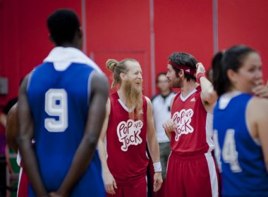 All smiles at POP vs. Jock. (Simon Poitrimolt / McGill Tribune)