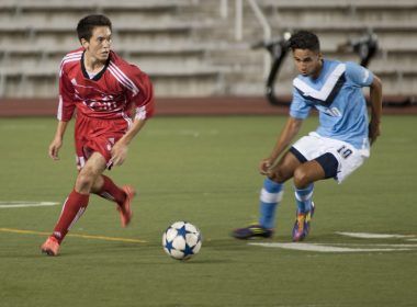 Winston Pool anchored McGill’s midfield. (Alexandra Allaire / McGill Tribune)