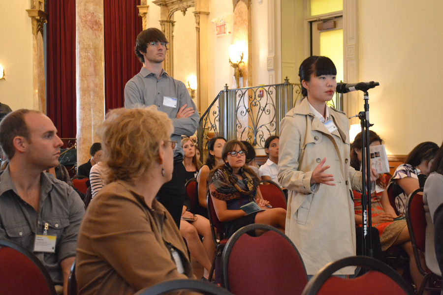 Laurin Liu at the Science and Policy Exchange (Cassandra Rogers / McGill Tribune)