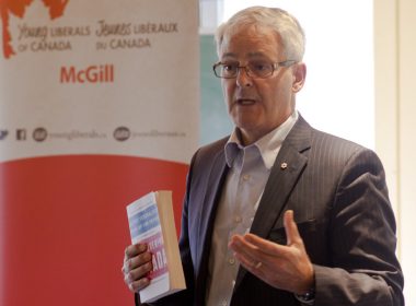 Member of Parliament Marc Garneau spoke to students at McGill. (Michael Paolucci / McGill Tribune)