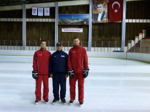 Left to Right: Matthew Robins, Kaan Budak (Head Coach Polis Akademisi, Ankara), Craig Klinkhoff