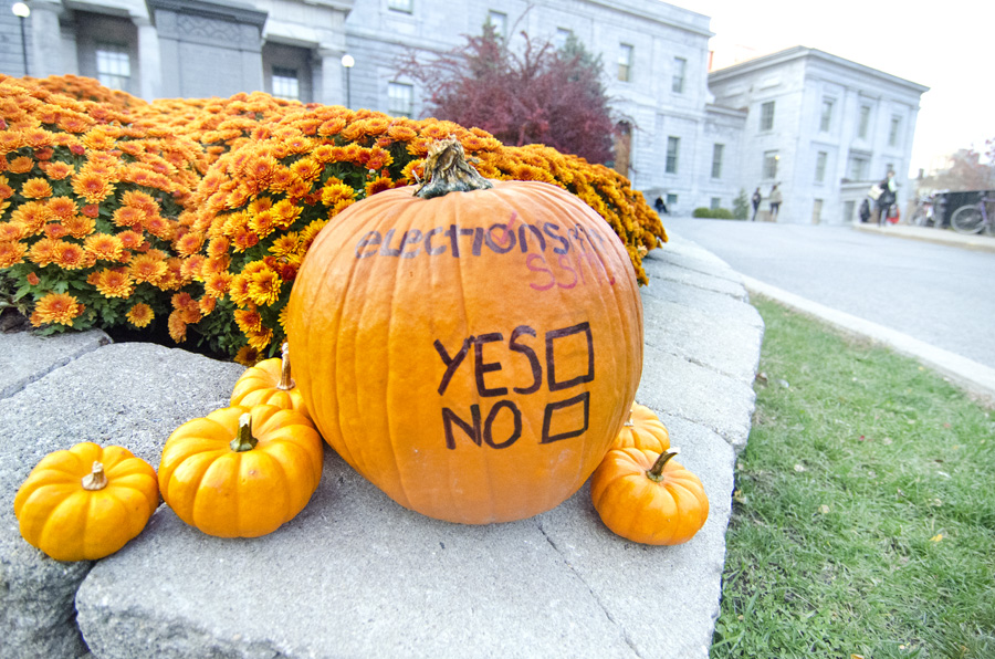 The referendum campaign period runs from Nov. 1 to 11, and polling will take place between Nov. 5 and 11. (Alexandra Allaire / McGill Tribune)