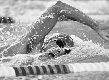 The Redmen finished second in the 4x100m freestyle. (Sam Reynolds / McGill Tribune)