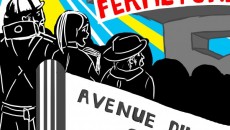 Illustration of the closing of the overpass. (Ben Ko / McGill Tribune)