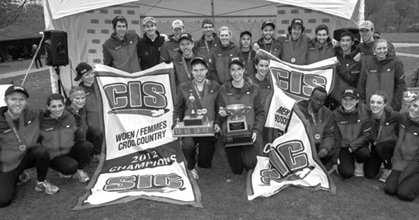 Guelph’s men and women teams claim their seventh and eighth straight CIS championship, respectively. (Geoff Robins)