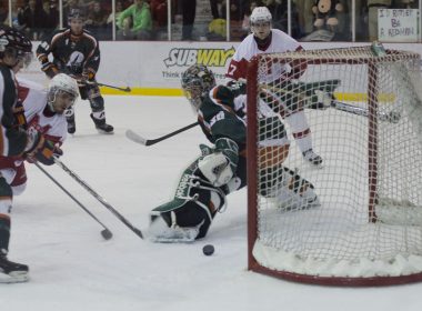 The Redmen scored twice on the power play in the first period. (Luke Orlando / McGill Tribune)