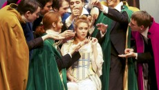 Phyllis seems discomforted by her popularity with the Lords. (Remi Lu / The McGill Tribune)