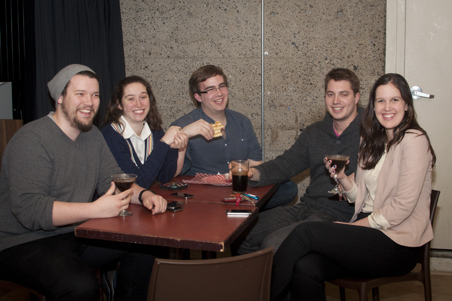 SSMU Execs. At Home. (Simon Poitrimolt / McGill Tribune)