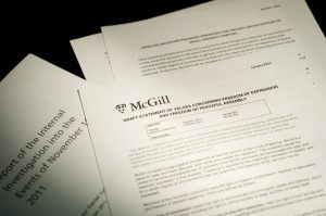 McGill will host two Consultation Fairs to discuss the new Statement of Values and Operating Procedures. (Simon Poitrimolt / McGill Tribune)