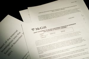 McGill will host two Consultation Fairs to discuss the new Statement of Values and Operating Procedures. (Simon Poitrimolt / McGill Tribune)