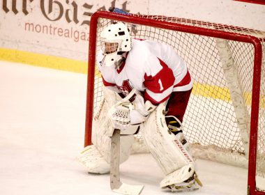 Hubert Morin will graduate after three years as the Redmen starting goalie. (Wendy Chen / McGill Tribune)