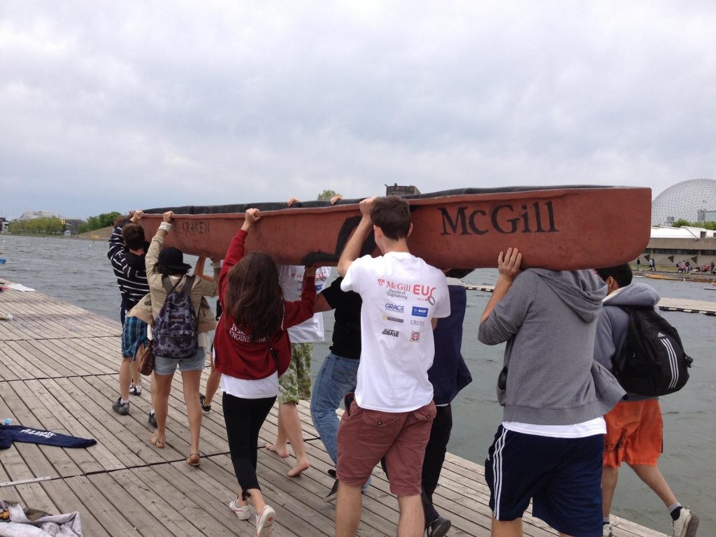 Concrete canoe design team unsinkable The Tribune