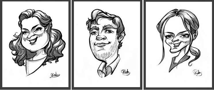 SSMU report card caricatures