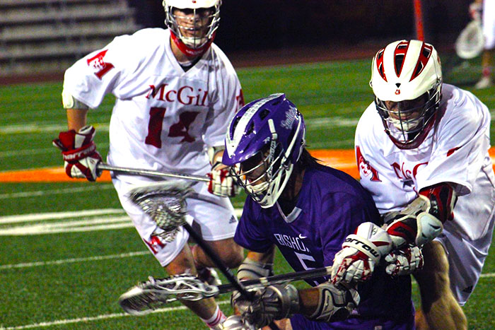 mcgill redmen lacrosse game against bishop's