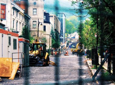 Construction along McTavish street