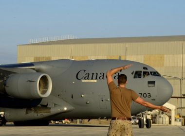 Canadian airplane ready to go to war