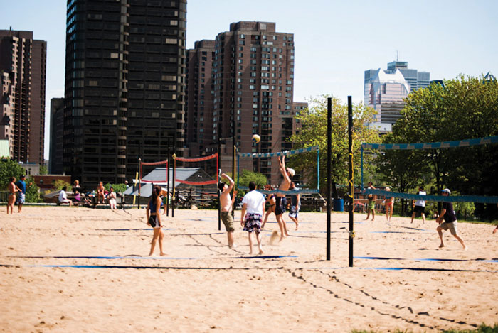 parc jeanne mance milton parc volleyball