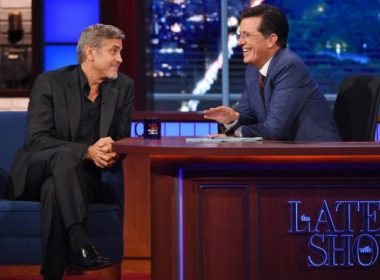 Stephen Colbert and George Clooney