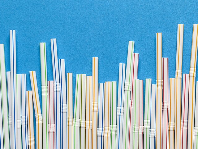 Straws and stir sticks make up only three per percent of garbage in the ocean.