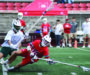 Redbirds Lacrosse suffers a tough loss against Trent Excalibur during their Pride game